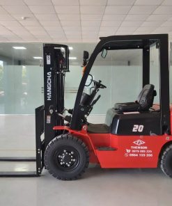 Hình 1: Cận cảnh xe nâng dầu 2 tấn Hangcha dòng A Basic, đơn giản hiệu quả.