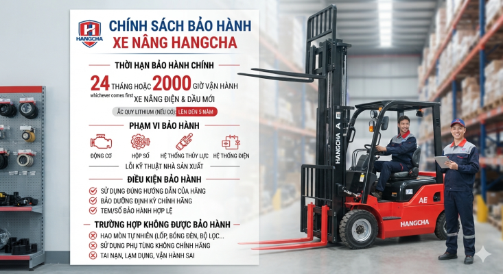 Chính sách bảo hành xe nâng Hangcha